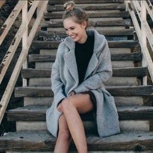 Brandy Melville Gray Kennedy Coat